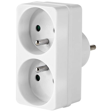 Nedis PSSPL200C2WT - Bloc multiprise 2