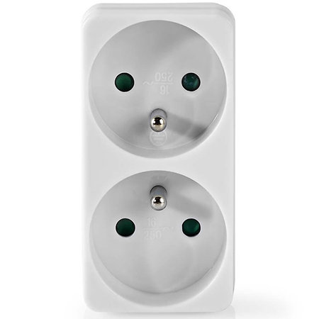 Nedis PSSPL200C2WT - Bloc multiprise 2