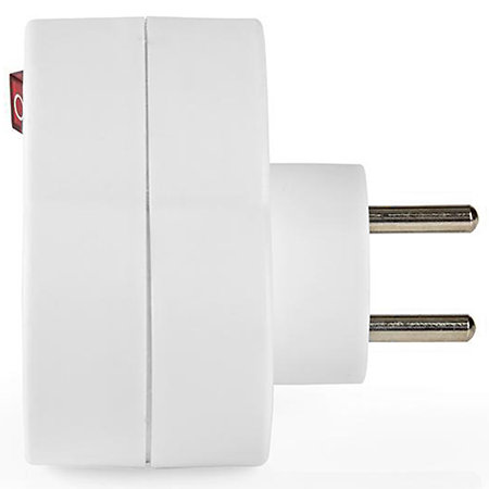 PSSPL202SEWT - Bloc multiprise 2 Switch Nedis