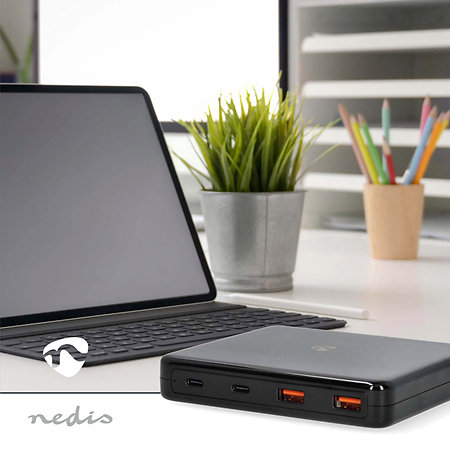 DCGPD65W100BK - Chargeur de bureau Nedis