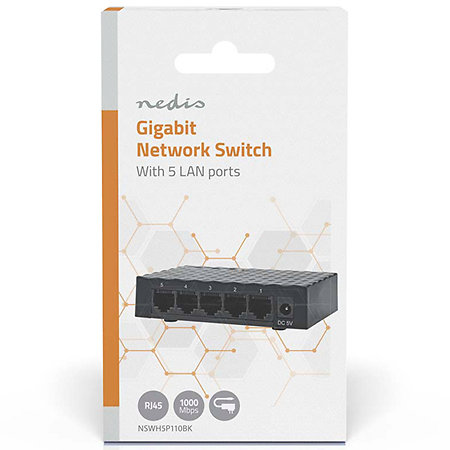 NSWH5P110BK - Switch réseau Nedis