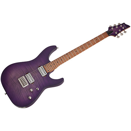 Schecter C-1 Standard Plus Transparent Purple Burst