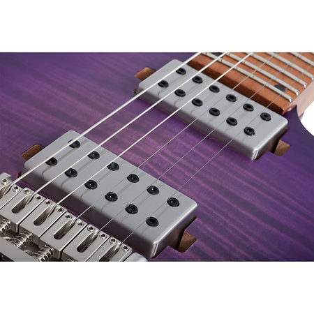 C-1 Standard Plus Transparent Purple Burst Schecter