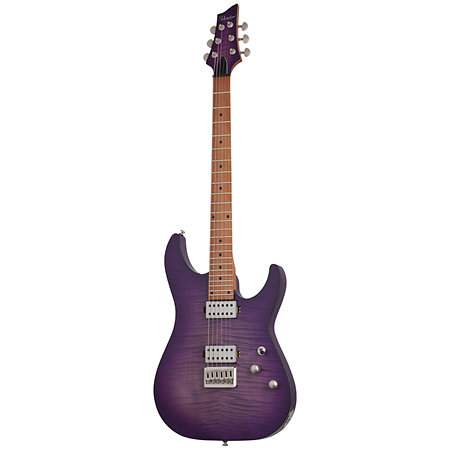 C-1 Standard Plus Transparent Purple Burst Schecter