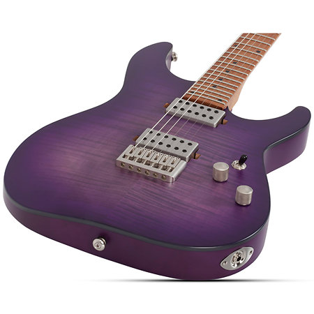 C-1 Standard Plus Transparent Purple Burst Schecter
