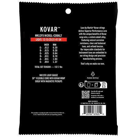 Martin Strings Kovar MK12FX Light 12-54