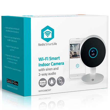Nedis WIFICI08CWT - Caméra intérieure de sécurité