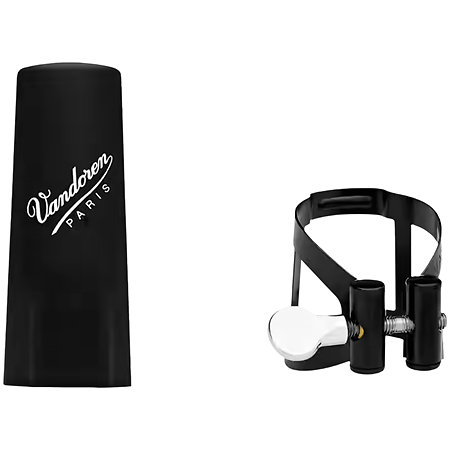 Vandoren LC52BP Ligature M/O Noire + Couvre-bec Plastique