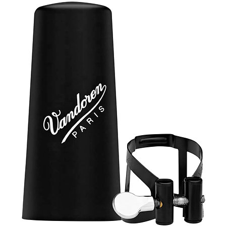 Vandoren LC53BP Ligature M/O Clarinette Alto Noir + Couvre-bec Plastique