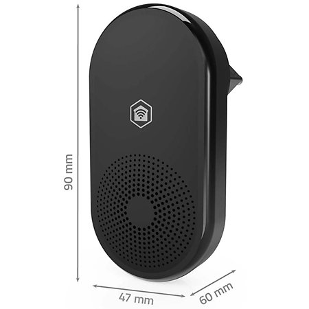 Nedis WIFICDPC11CBK - Carillon de porte
