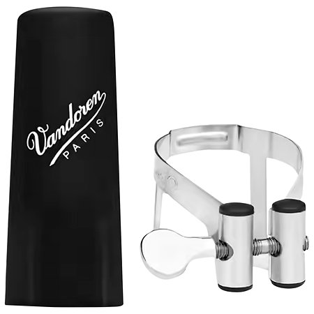 Vandoren LC53PP Ligature M/O Clarinette Alto Étain + Couvre-bec Plastique