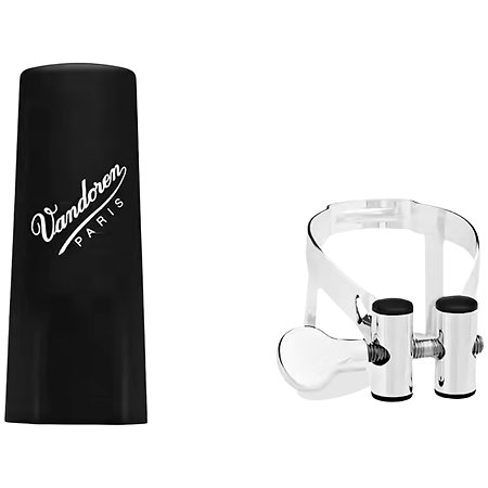 Vandoren LC51SP Ligature M/O Argent Clarinette Sib + Couvre-bec Plastique