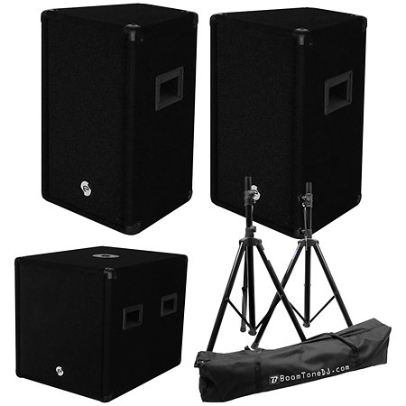 Elokance Pack ELO 10C Moquette (x2) + Caisson + Pieds d'enceintes