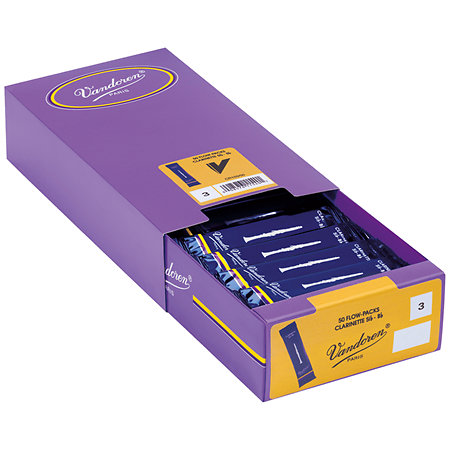 Vandoren CR103-50 Anches Clarinette Sib Force 3 Boîte de 50