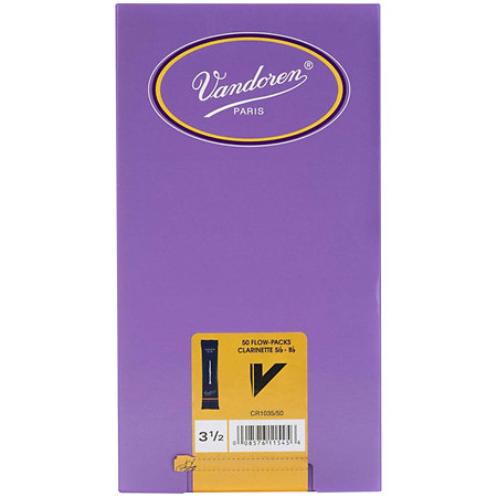 CR1035-50 Anches Clarinette Sib Force 3,5 Boîte de 50 Vandoren