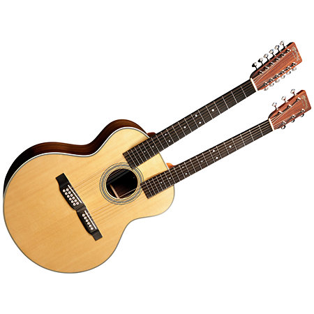 Grand J-28E Double Neck + étui Martin Guitars