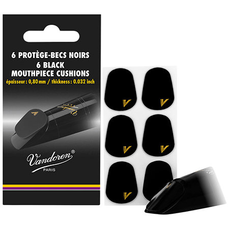 Vandoren VMCX6+ Pastilles Protège-bec 0,8 mm Sachet de 6