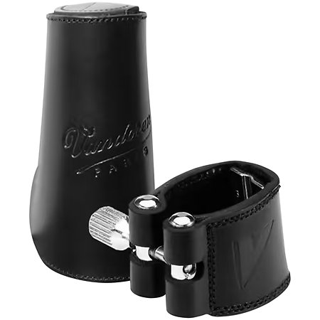Vandoren LC24L Ligature Clarinette Basse Cuir  + Couvre-bec