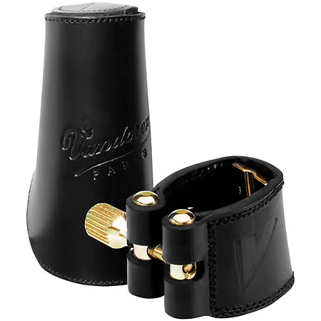 LC27L Ligature Cuir Saxophone Alto + Couvre-bec Vandoren
