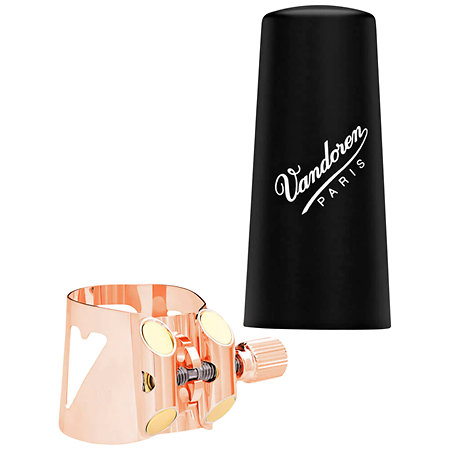 Vandoren LC01PGP Ligature Optimum Or Rose Clarinette Sib + Couvre-bec