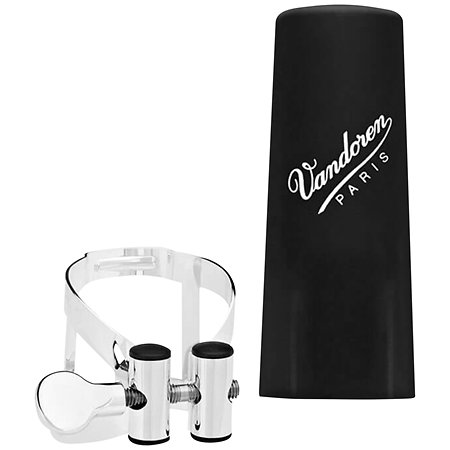 Vandoren LC54SP Ligature M/O Argent Clarinette Basse + Couvre-bec