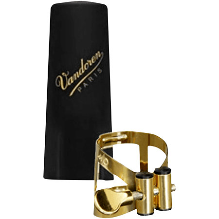 LC57AP Ligature M/O Vieil Or Saxophone Alto + Couvre-bec Vandoren