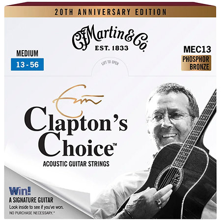 MEC13-LTD Eric Clapton Phosphore Bronze Medium 13-56 Martin Strings