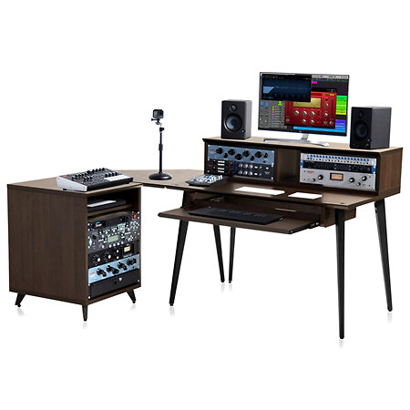 GFW ELITEDESK BRN Bureau Elite Series Dark Walnut Gator Frameworks
