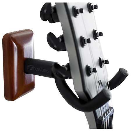 GFW GTR HNGRMHG Support mural guitare Acajou Gator Frameworks
