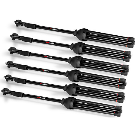Pack 6 Mic Stands avec Carry Bag Gator Frameworks