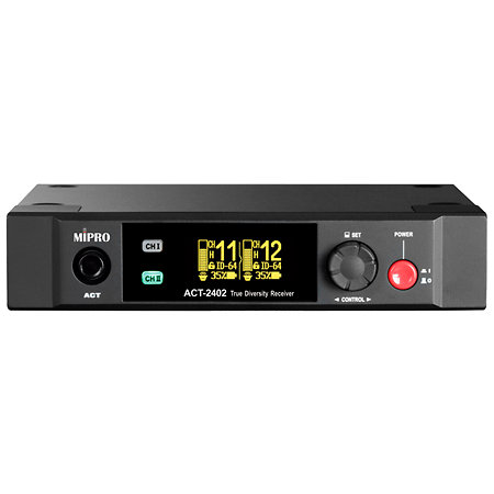 Pack 2x MU-55HN + 2x ACT-24TC Lithium + ACT-2402 + MP-80 Mipro