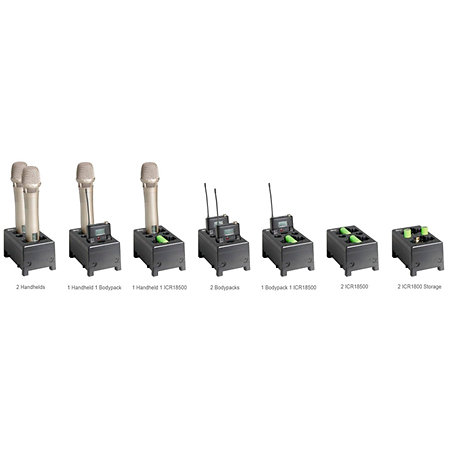 Pack 2x MU-55HN + 2x ACT-24TC Lithium + ACT-2402 + MP-80 Mipro