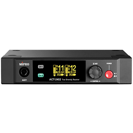 Pack 2x MU-55HNS +  2x ACT-24TC Lithium + ACT-2402 + MP-80 Mipro