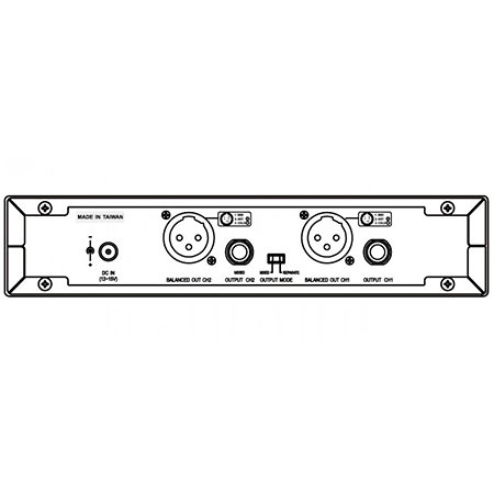 Pack 2x MU-55HNS +  2x ACT-24TC Lithium + ACT-2402 + MP-80 Mipro