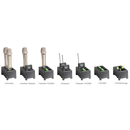 Pack 2x MU-55HNS +  2x ACT-24TC Lithium + ACT-2402 + MP-80 Mipro