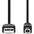 CCGB60100BK20 - Câble USB B/USB A 2m Nedis