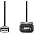 CCGL60EXTBK100 - Câble USB A mâle/femelle 10m Nedis