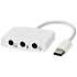 CCGB65900WT01 - Adaptateur USB C/MiniJack Nedis