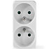 PSSPL200C2WT - Bloc multiprise 2 Nedis