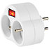 PSSPL202SEWT - Bloc multiprise 2 Switch Nedis