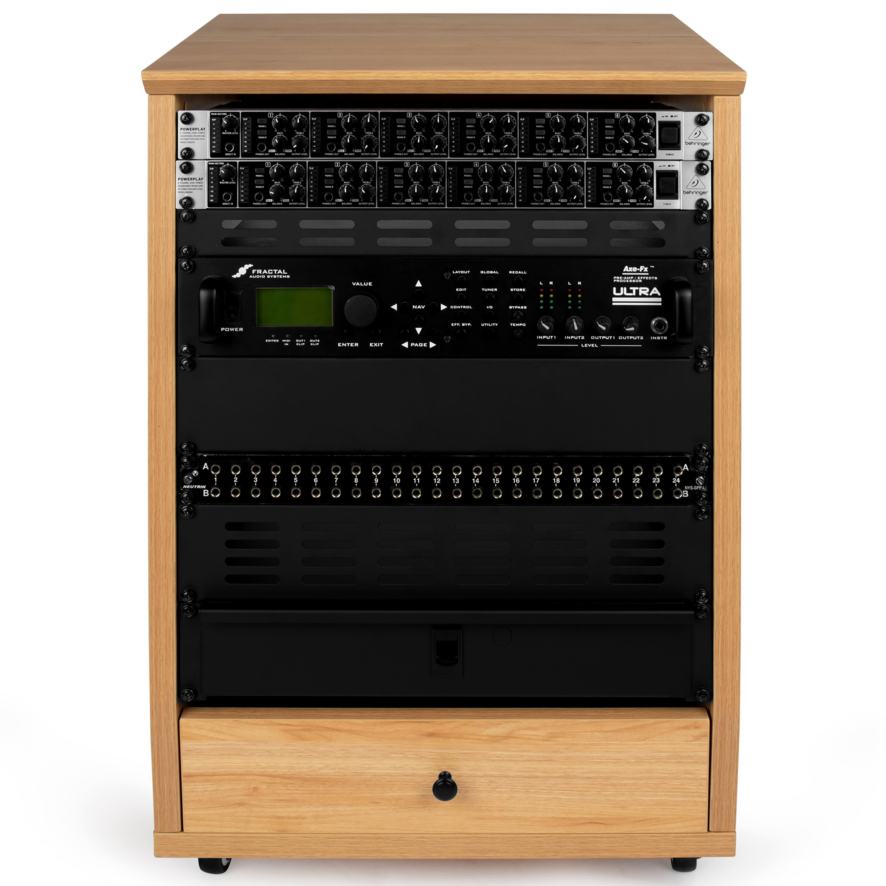 Gator Frameworks Rack studio Elite Series 12U incliné Érable - Tôle ...
