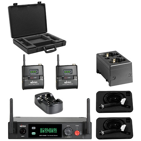 Mipro Pack 2x MU-55L + 2x ACT-24TC Lithium + ACT-2402 + MP-80