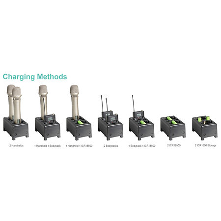 Pack 2x MU-55L + 2x ACT-24TC Lithium + ACT-2402 + MP-80 Mipro