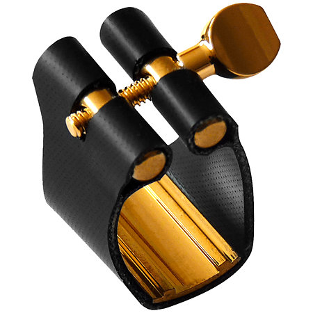 AHR Ligature Semi-rigide Saxophone Alto Bec Ébonite Brancher