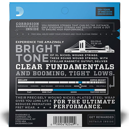 D'Addario EXL170-8