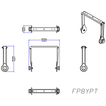 Lyre FP8YPT-B Install vertical Martin Audio