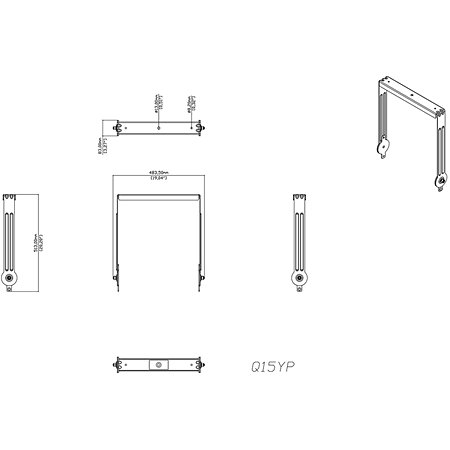 Q15YP-B Lyre verticale Q15 Martin Audio