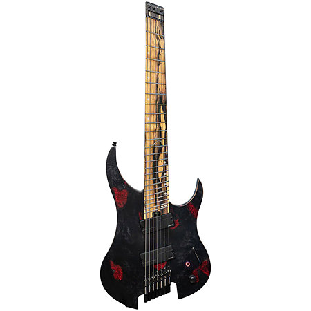 Ghost X 7-string Multi-scale Black Widow + Housse Legator