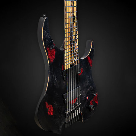 Ghost X 7-string Multi-scale Black Widow + Housse Legator