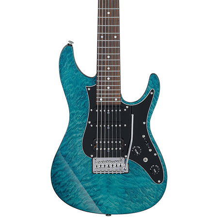 AZ447P1QM Cosmic Blue + housse Ibanez